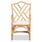 Baxton Studio Delta Modern and Contemporary Natural Finished Rattan Armchair 185-11881-Zoro - alternate 6
